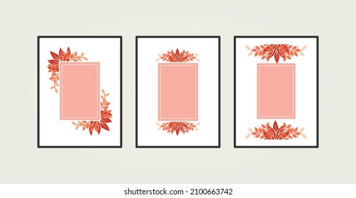 Nature Background. Botanical wall art. Vector illustration. Organic shape design and symbol.