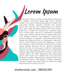 Nature background Deer