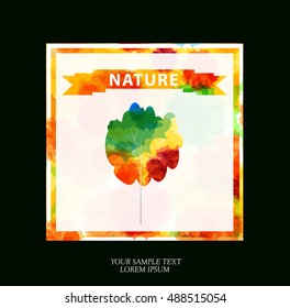Nature background. Eco concept illustration