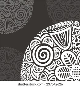 Nature background with floral pattern design element vector illustration