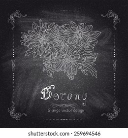 Nature background flowers with your text vector illustration eps 10