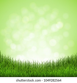 Nature Background With Glitter With Gradient Mesh, Vector Illustration