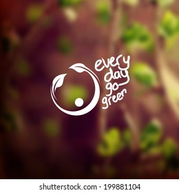 Nature background for go green