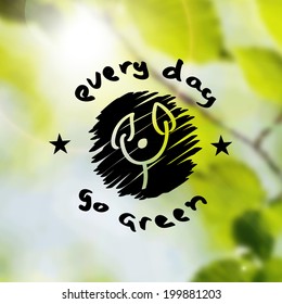 Nature background for go green