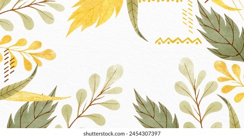 Nature background with golden foil vector design in eps 10