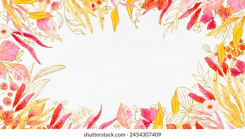 Nature background with golden foil vector design in eps 10