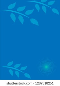 nature background with gradient color and sunlight vector illustration, banner, print, fabric, monitor, screen