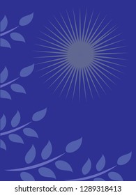nature background with gradient color and sunlight vector illustration, banner, print, fabric, monitor, screen