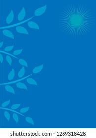 nature background with gradient color and sunlight vector illustration, banner, print, fabric, monitor, screen
