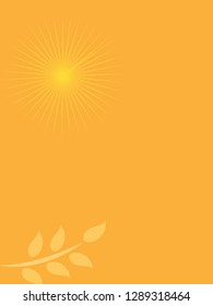 nature background with gradient color and sunlight vector illustration, banner, print, fabric, monitor, screen
