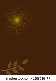 nature background with gradient color and sunlight vector illustration, banner, print, fabric, monitor, screen