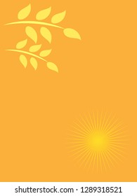 nature background with gradient color and sunlight vector illustration, banner, print, fabric, monitor, screen