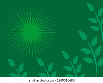 nature background with gradient color and sunlight vector illustration, banner, print, fabric, monitor, screen