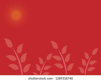 nature background with gradient color and sunlight vector illustration, banner, print, fabric, monitor, screen