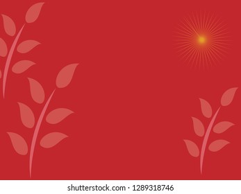 nature background with gradient color and sunlight vector illustration, banner, print, fabric, monitor, screen