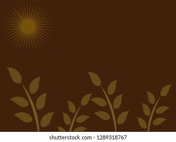 nature background with gradient color and sunlight vector illustration, banner, print, fabric, monitor, screen