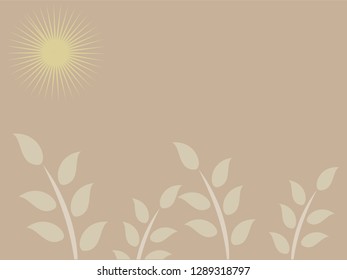 nature background with gradient color and sunlight vector illustration, banner, print, fabric, monitor, screen