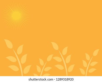 nature background with gradient color and sunlight vector illustration, banner, print, fabric, monitor, screen