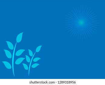 nature background with gradient color and sunlight vector illustration, banner, print, fabric, monitor, screen