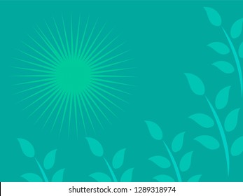 nature background with gradient color and sunlight vector illustration, banner, print, fabric, monitor, screen