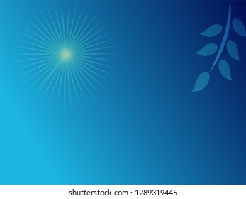 nature background with gradient color and sunlight vector illustration, banner, print, fabric, monitor, screen