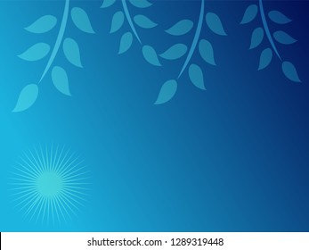 nature background with gradient color and sunlight vector illustration, banner, print, fabric, monitor, screen