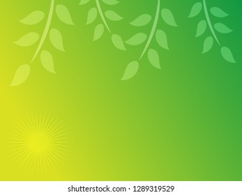 nature background with gradient color and sunlight vector illustration, banner, print, fabric, monitor, screen