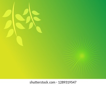 nature background with gradient color and sunlight vector illustration, banner, print, fabric, monitor, screen