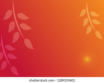 nature background with gradient color and sunlight vector illustration, banner, print, fabric, monitor, screen