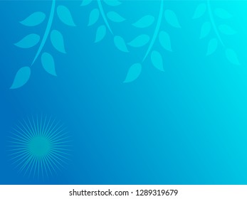 nature background with gradient color and sunlight vector illustration, banner, print, fabric, monitor, screen