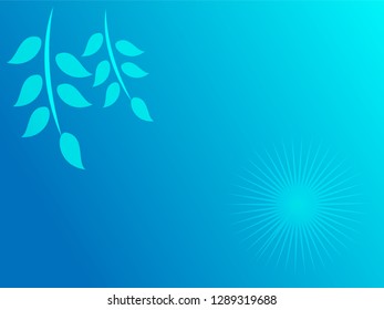 nature background with gradient color and sunlight vector illustration, banner, print, fabric, monitor, screen