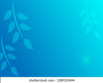 nature background with gradient color and sunlight vector illustration, banner, print, fabric, monitor, screen