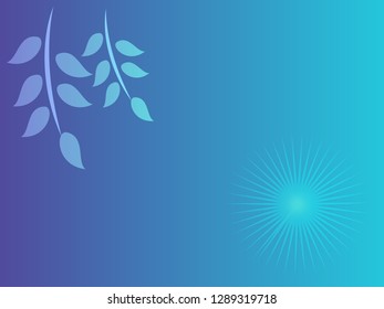 nature background with gradient color and sunlight vector illustration, banner, print, fabric, monitor, screen