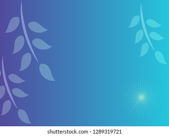 nature background with gradient color and sunlight vector illustration, banner, print, fabric, monitor, screen