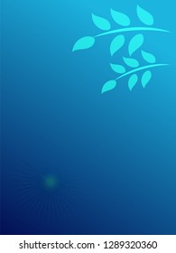 nature background with gradient color and sunlight vector illustration, banner, print, fabric, monitor, screen