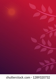 nature background with gradient color and sunlight vector illustration, banner, print, fabric, monitor, screen