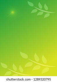 nature background with gradient color and sunlight vector illustration, banner, print, fabric, monitor, screen