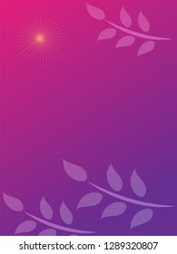nature background with gradient color and sunlight vector illustration, banner, print, fabric, monitor, screen