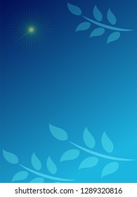 nature background with gradient color and sunlight vector illustration, banner, print, fabric, monitor, screen