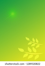 nature background with gradient color and sunlight vector illustration, banner, print, fabric, monitor, screen