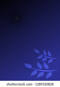 nature background with gradient color and sunlight vector illustration, banner, print, fabric, monitor, screen