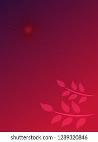 nature background with gradient color and sunlight vector illustration, banner, print, fabric, monitor, screen
