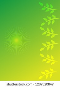 nature background with gradient color and sunlight vector illustration, banner, print, fabric, monitor, screen