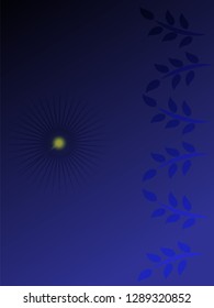 nature background with gradient color and sunlight vector illustration, banner, print, fabric, monitor, screen