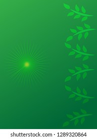 nature background with gradient color and sunlight vector illustration, banner, print, fabric, monitor, screen
