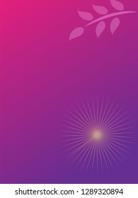 nature background with gradient color and sunlight vector illustration, banner, print, fabric, monitor, screen