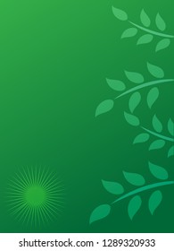 nature background with gradient color and sunlight vector illustration, banner, print, fabric, monitor, screen