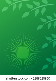 nature background with gradient color and sunlight vector illustration, banner, print, fabric, monitor, screen