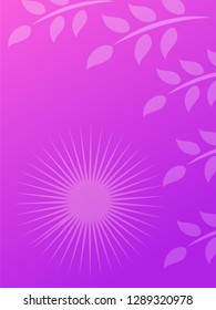 nature background with gradient color and sunlight vector illustration, banner, print, fabric, monitor, screen