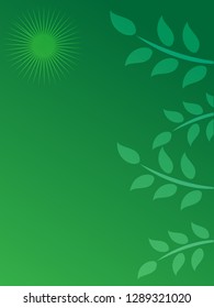 nature background with gradient color and sunlight vector illustration, banner, print, fabric, monitor, screen